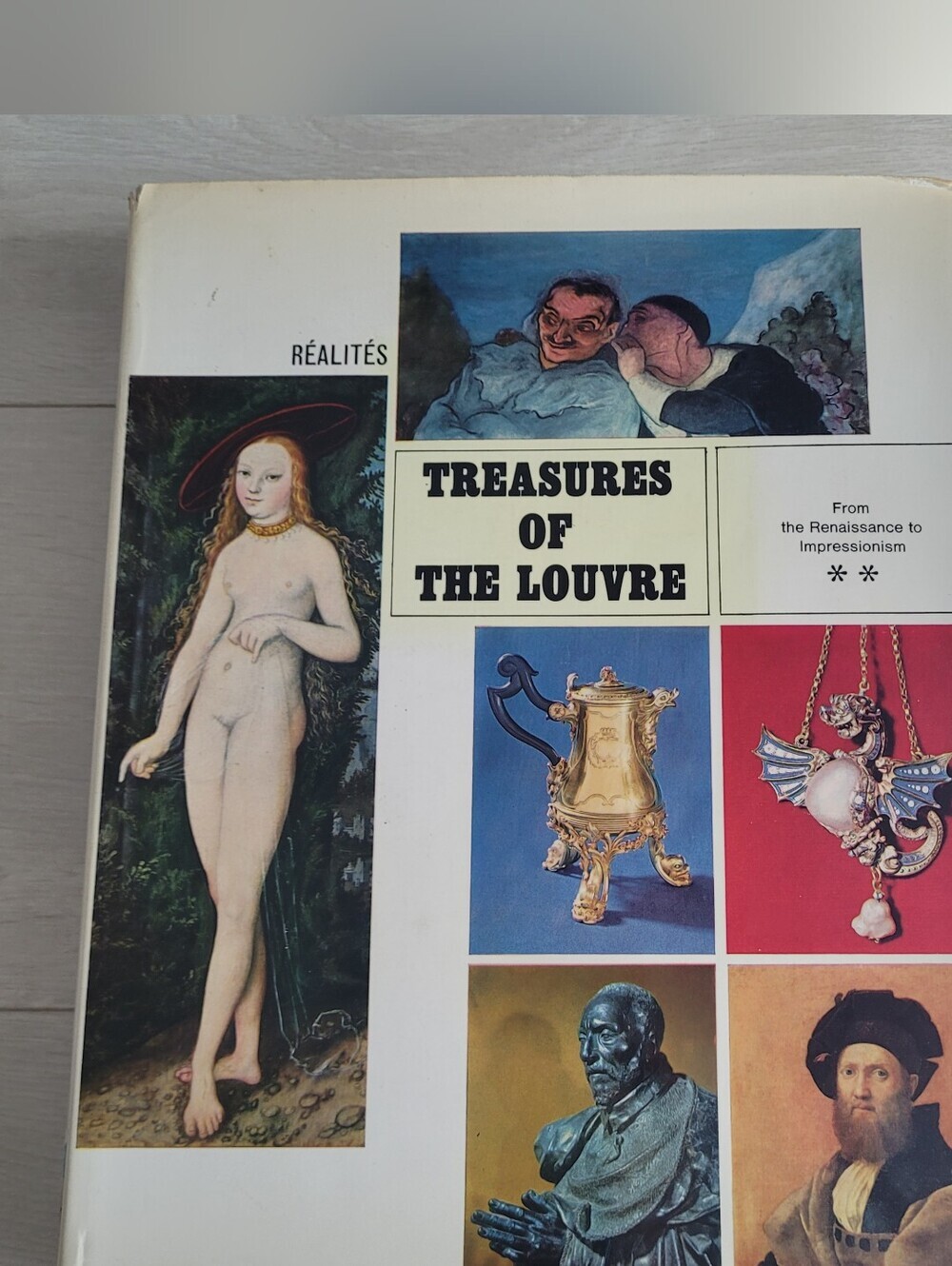 Treasures Of The Louvre Art Book Hardcover Book 1966 Printed In France